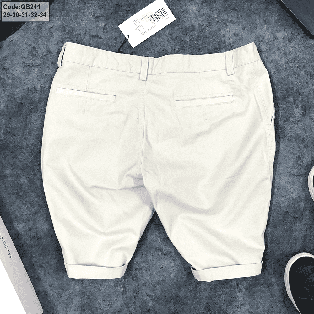 Nơi sỉ quần short nam kaki thêu logo trước túi