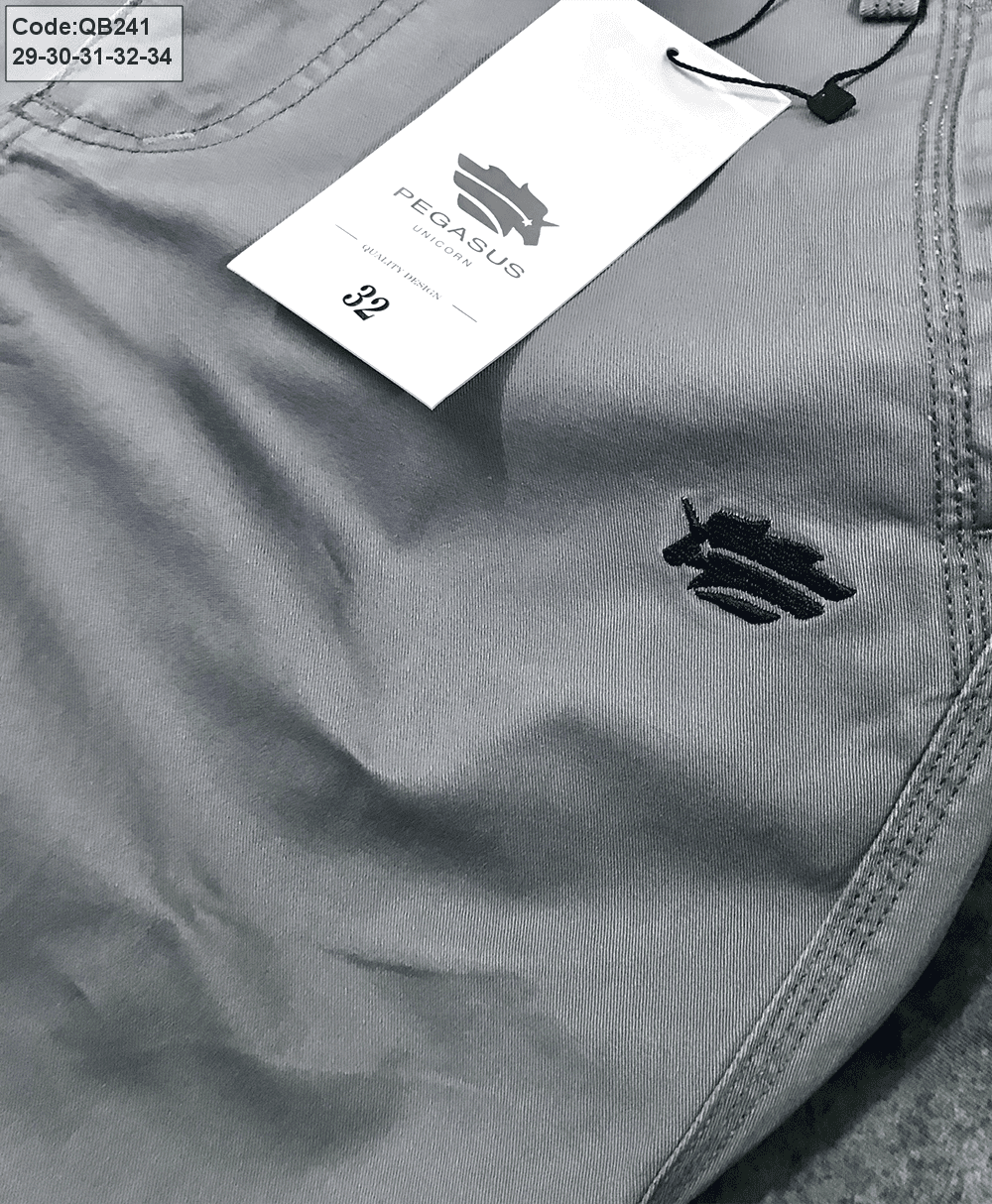 Nơi sỉ quần short nam kaki thêu logo trước túi