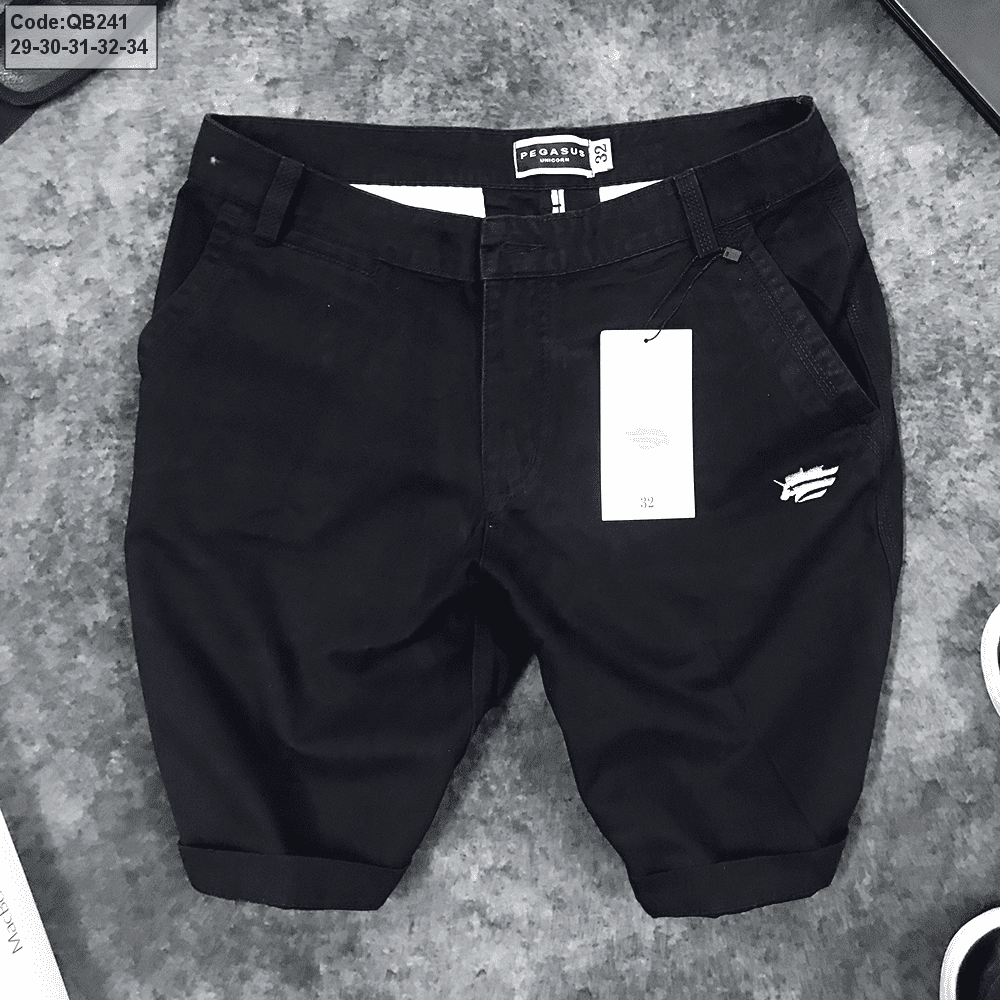 Nơi sỉ quần short nam kaki thêu logo trước túi