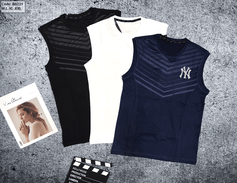 Giá sỉ áo thun nam ba lỗ thể thao logo new york yankees