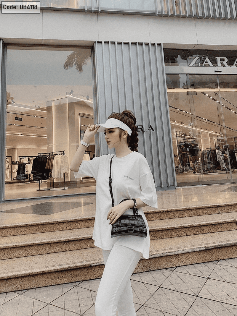 Chợ sỉ đồ bộ tay ngắn quần dài in chữ cao cấp