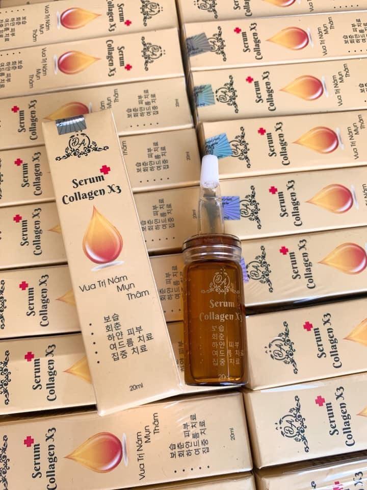 Serum Collagen X3 giúp căng bóng da