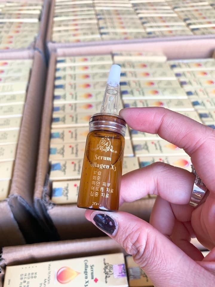 Serum Collagen X3 giúp căng bóng da