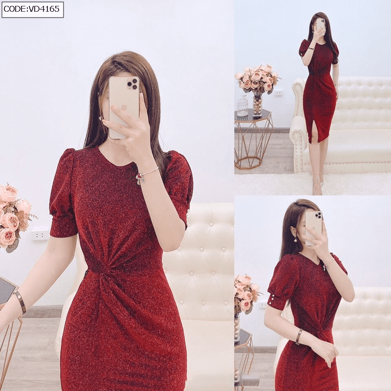 Đầm Đỏ Dự Tiệc,váy Đầm Nữ Thiết Kế 2 Dây Dáng Xoè Hoa Dập Nổi Tiểu Thư Sang  Chảnh Quyến Rũ Thời Trang Xm Minh Phúc - Tìm Voucher