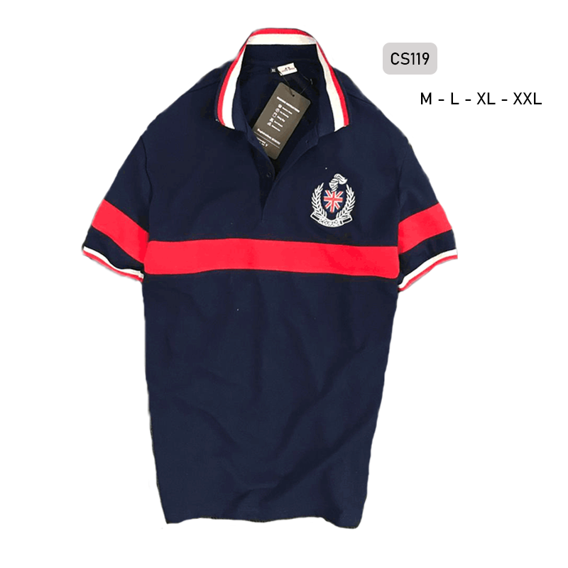 12257-43.png Áo Thun Nam Có Cổ Vải Cá Sấu Thêu Logo Cổ Phối - CS119