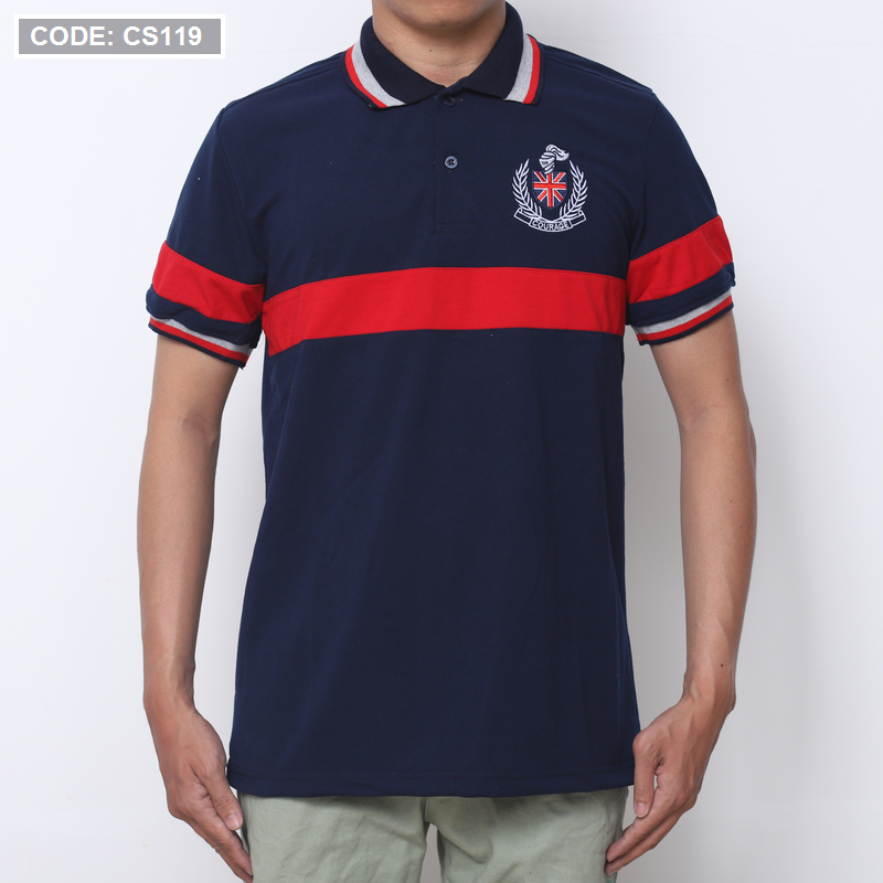 12257-img-1955.png Áo Thun Nam Có Cổ Vải Cá Sấu Thêu Logo Cổ Phối - CS119