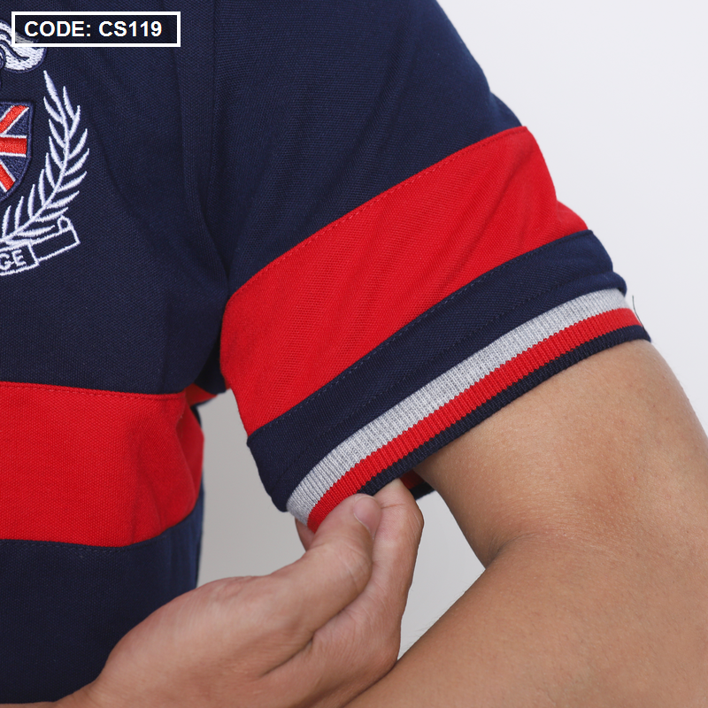 12257-img-1956.png Áo Thun Nam Có Cổ Vải Cá Sấu Thêu Logo Cổ Phối - CS119