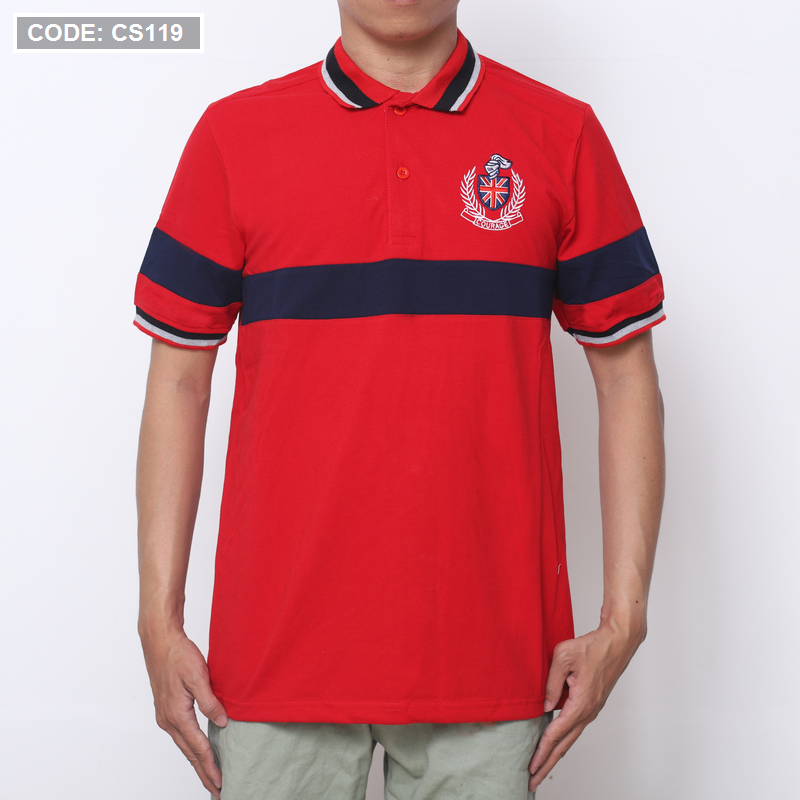 12257-img-1959.png Áo Thun Nam Có Cổ Vải Cá Sấu Thêu Logo Cổ Phối - CS119