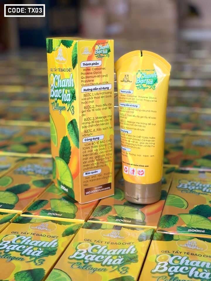 Gel tẩy tế bào chết Collagen x3