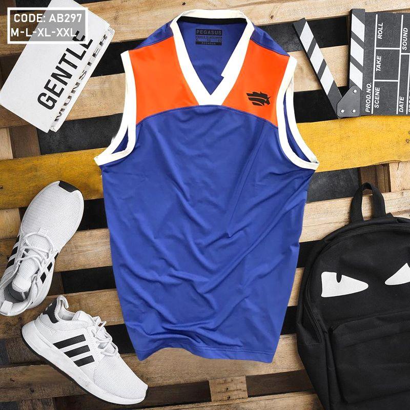 Địa điểm sỉ áo thun nam ba lỗ phối màu cổ tim