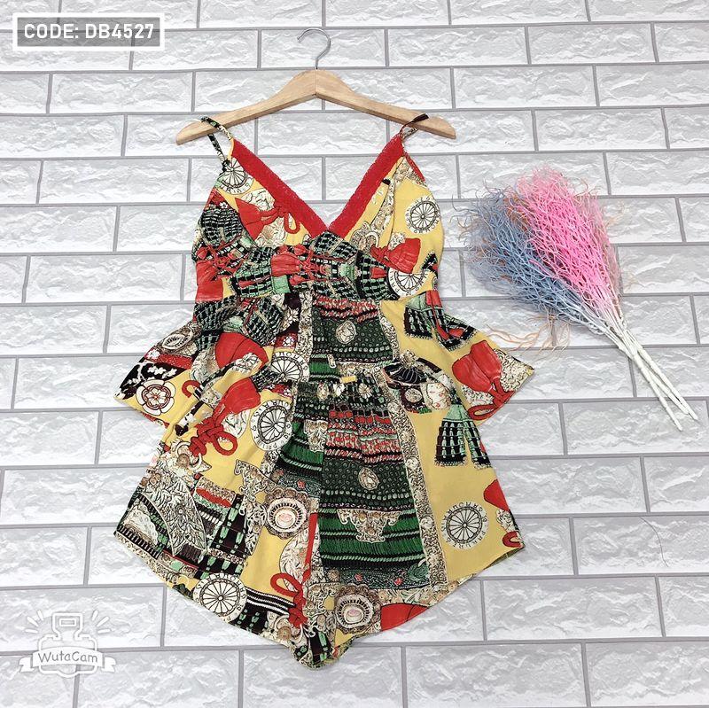 Set bộ nữ quần đùi họa tiết