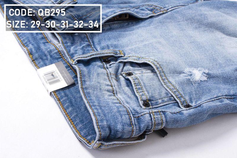 Quần Short jean nam rách nhẹ