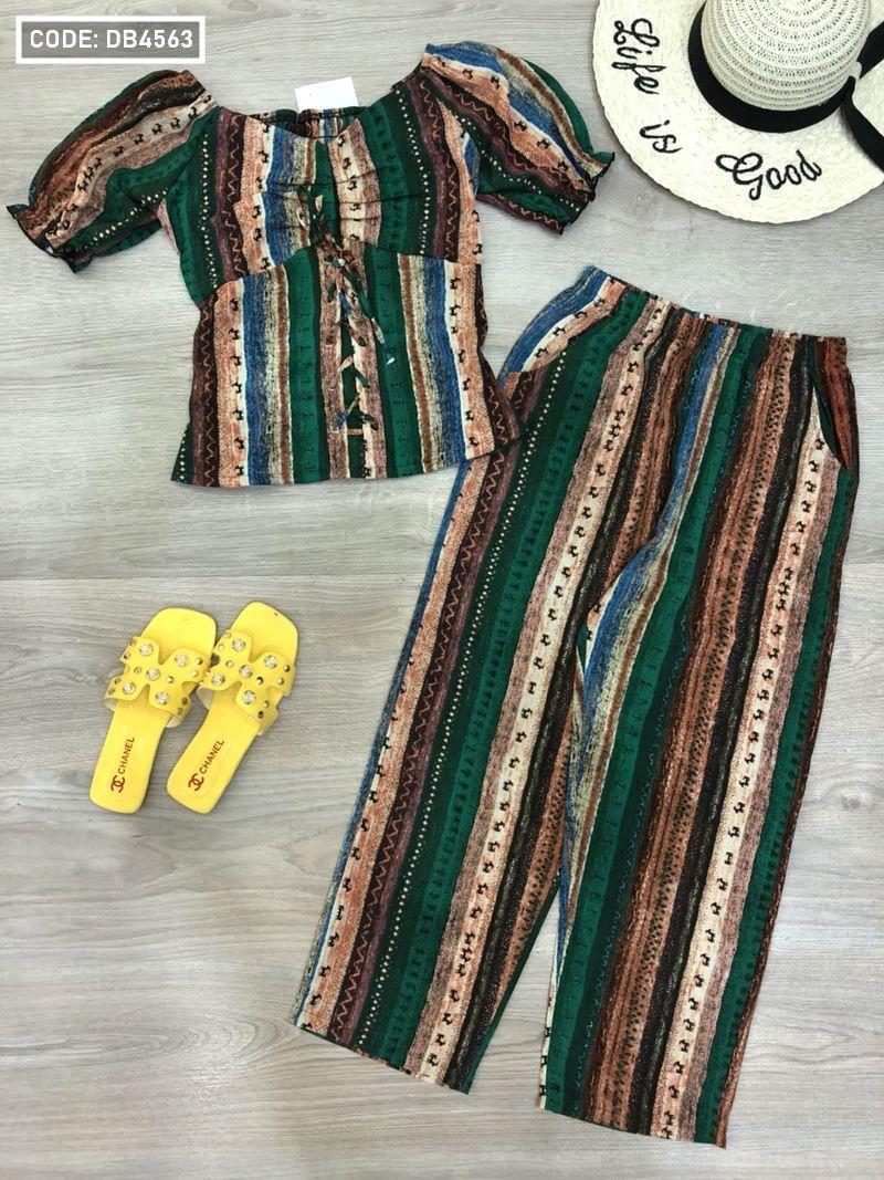 Nơi chuyên sỉ set bộ nữ tay phồng quần dài