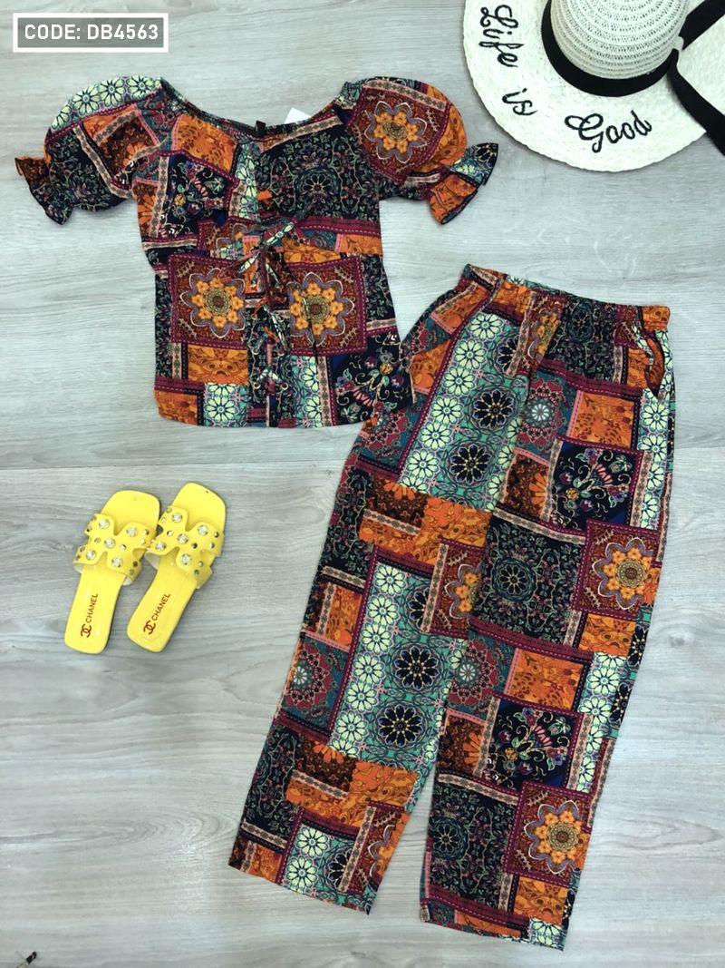Nơi chuyên sỉ set bộ nữ tay phồng quần dài