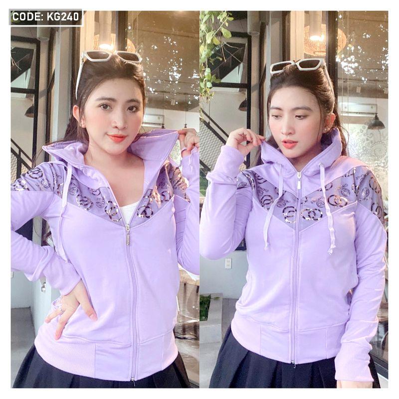 Nơi chuyên sỉ áo khoác nữ có nón hoa văn