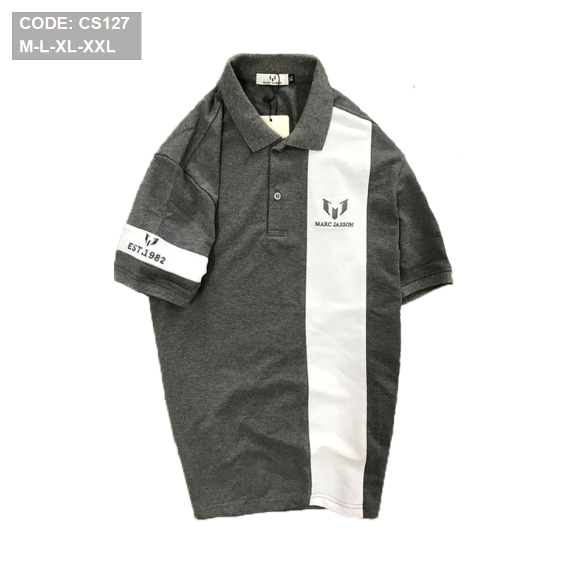 12802-2.png Áo Thun Cá Sấu Nam Có Cổ Phối Marc Jasson - CS127