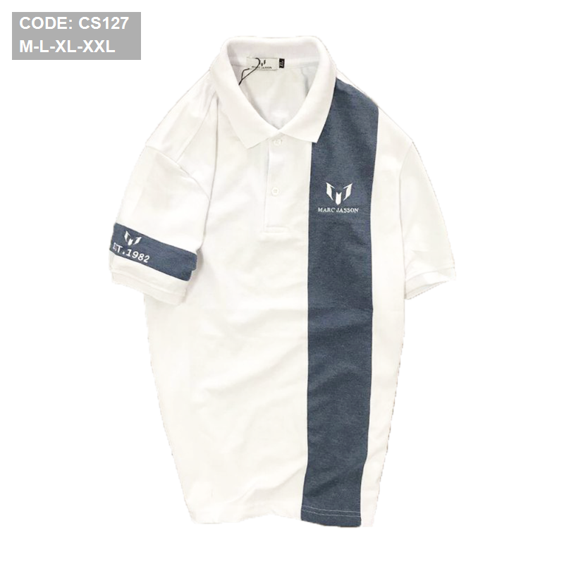 12802-3.png Áo Thun Cá Sấu Nam Có Cổ Phối Marc Jasson - CS127