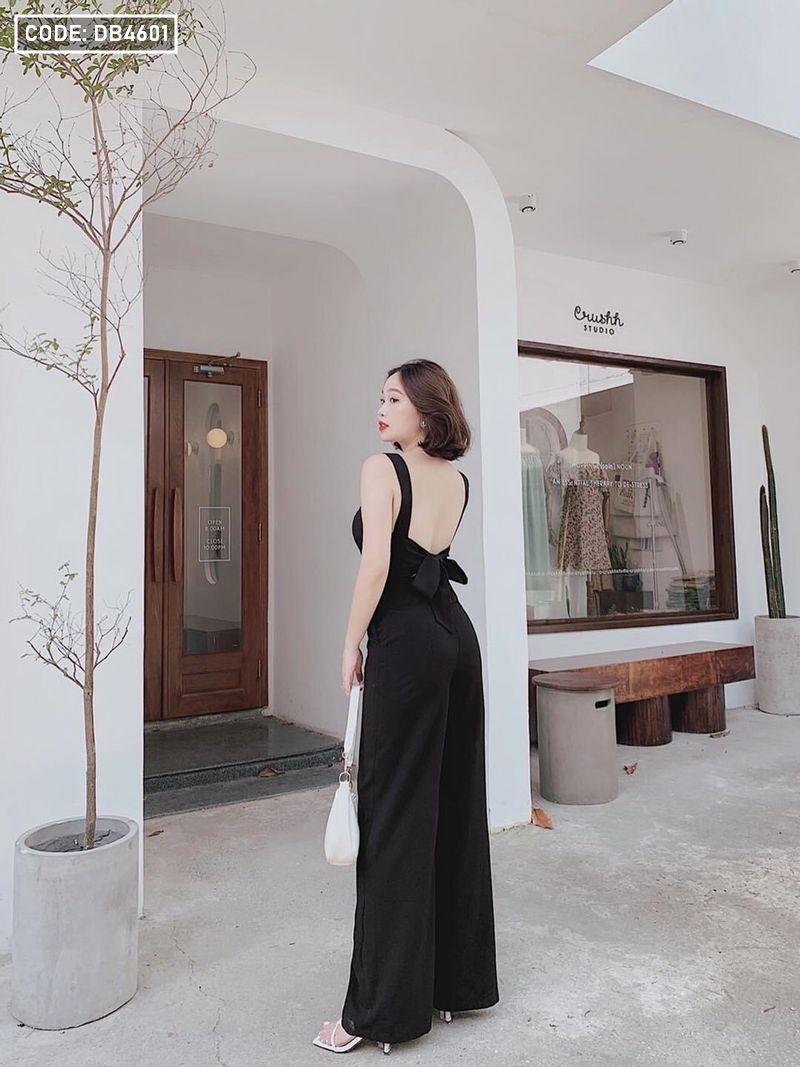 Jum suông áo cột nơ sau có cúp ngực