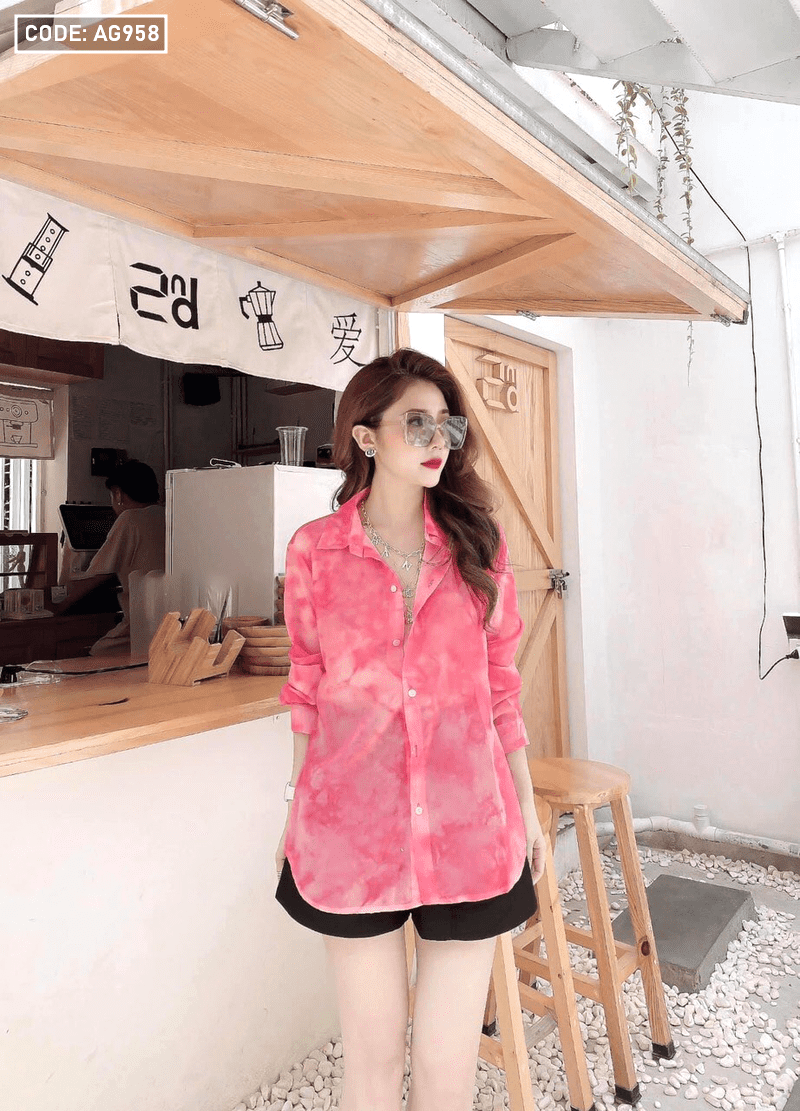 Tìm nguồn hàng sỉ áo sơ mi loang màu vải tole
