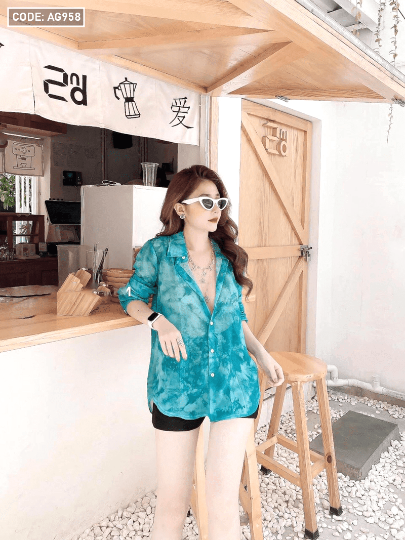 Tìm nguồn hàng sỉ áo sơ mi loang màu vải tole