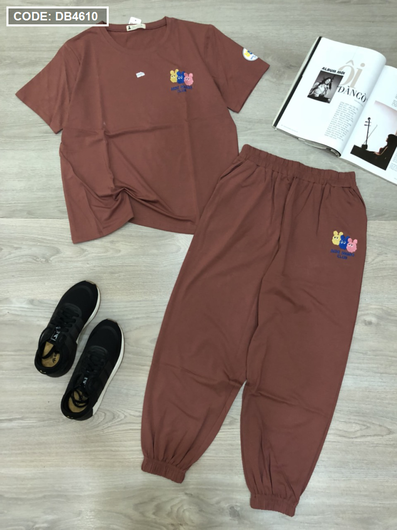 Đồ bộ nữ áo tay ngắn quần Jogger