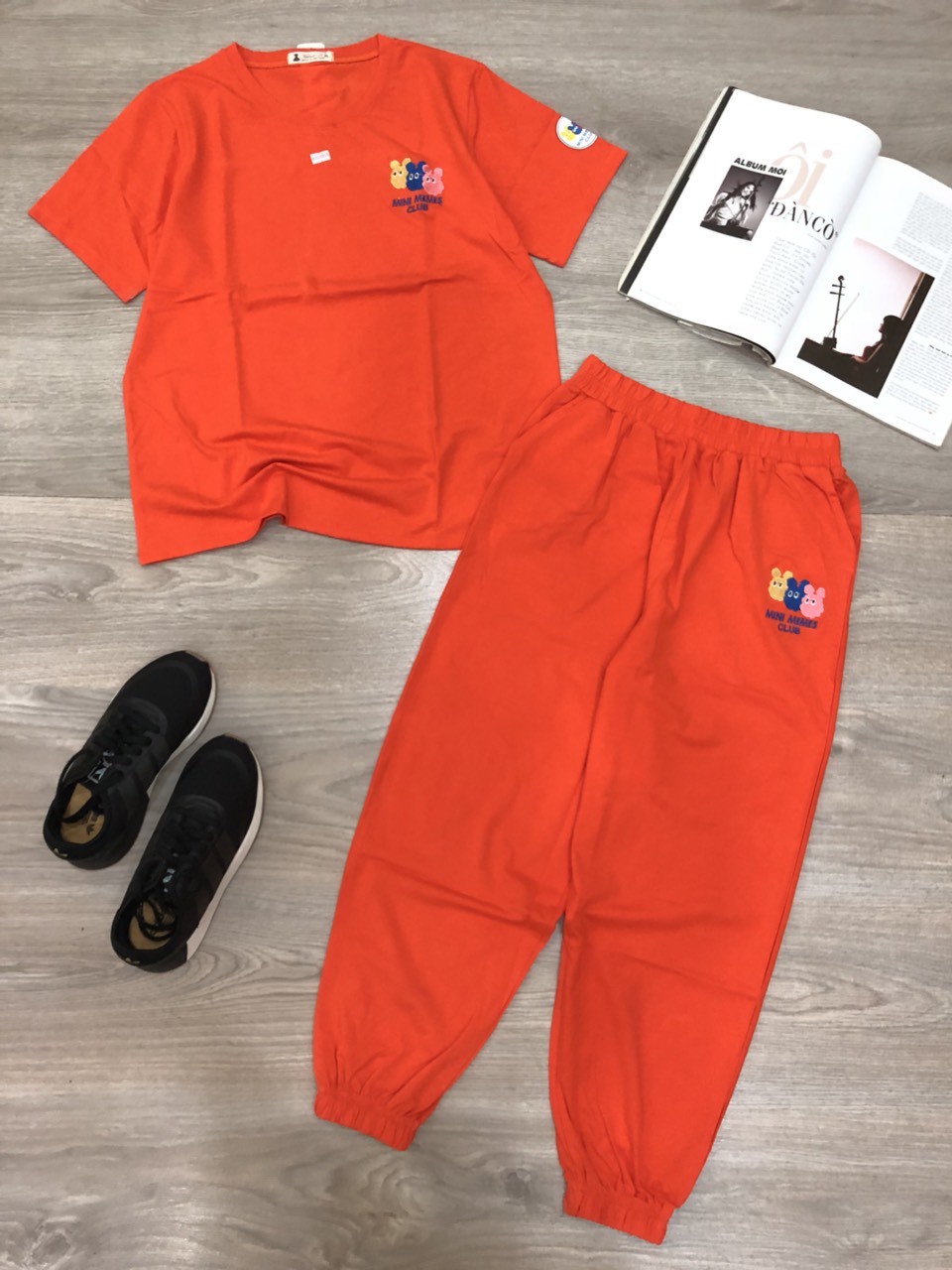 Đồ bộ nữ áo tay ngắn quần Jogger