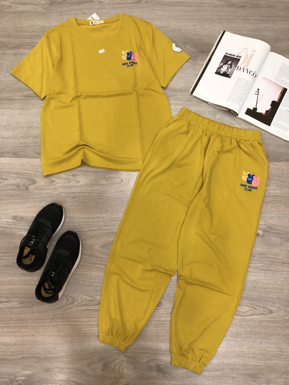 Đồ bộ nữ áo tay ngắn quần Jogger