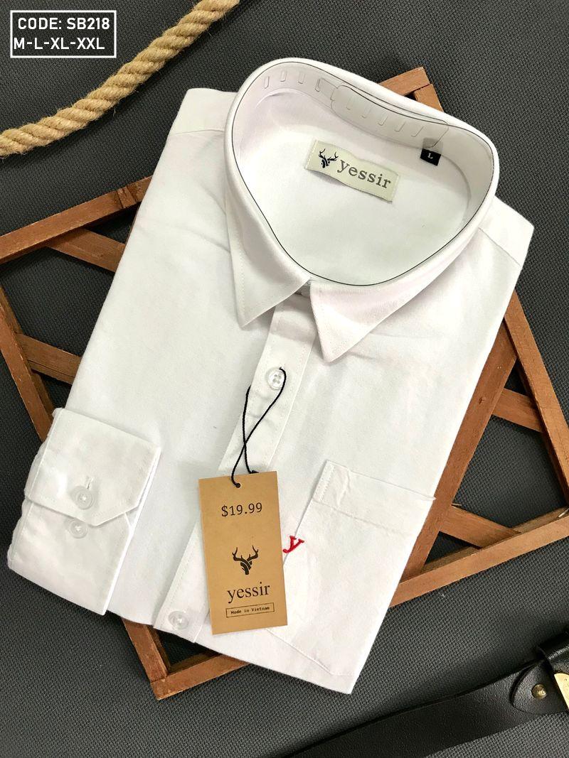 Sơ mi nam thêu chữ hàng VNXK