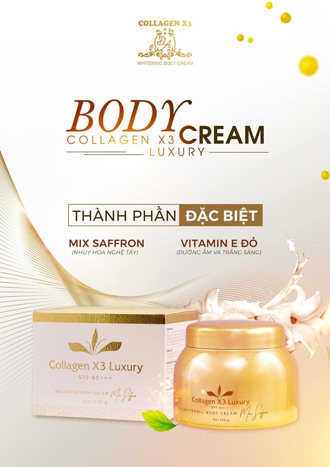 Kem body Collagen X3 Luxury Mỹ Phẩm Đông Anh - BDX3L
