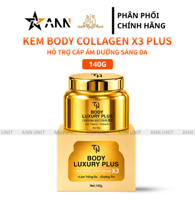 Kem Body Collagen X3 Luxury Plus 140g Mỹ Phẩm Đông Anh - Phiên Bản Mới - BDX3L