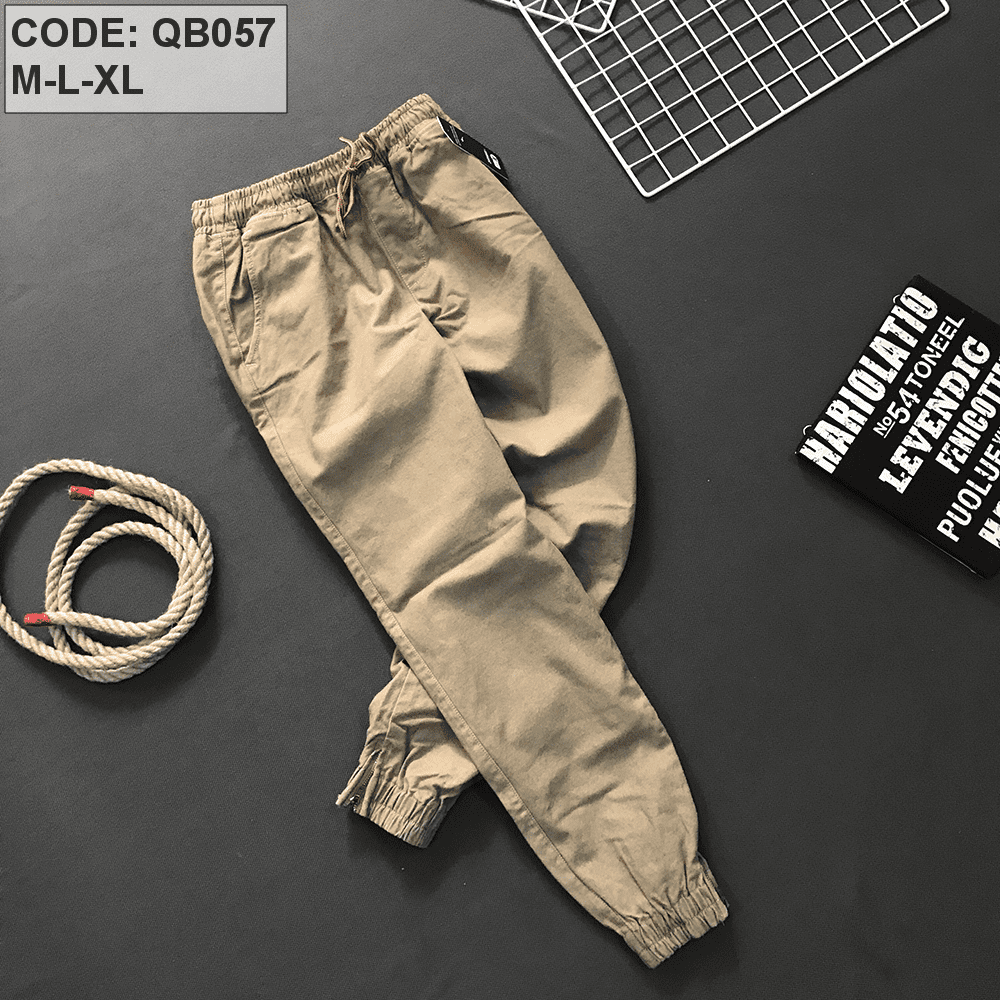 Quần jogger nam dài kaki