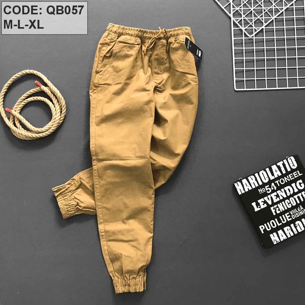 Quần jogger nam dài kaki