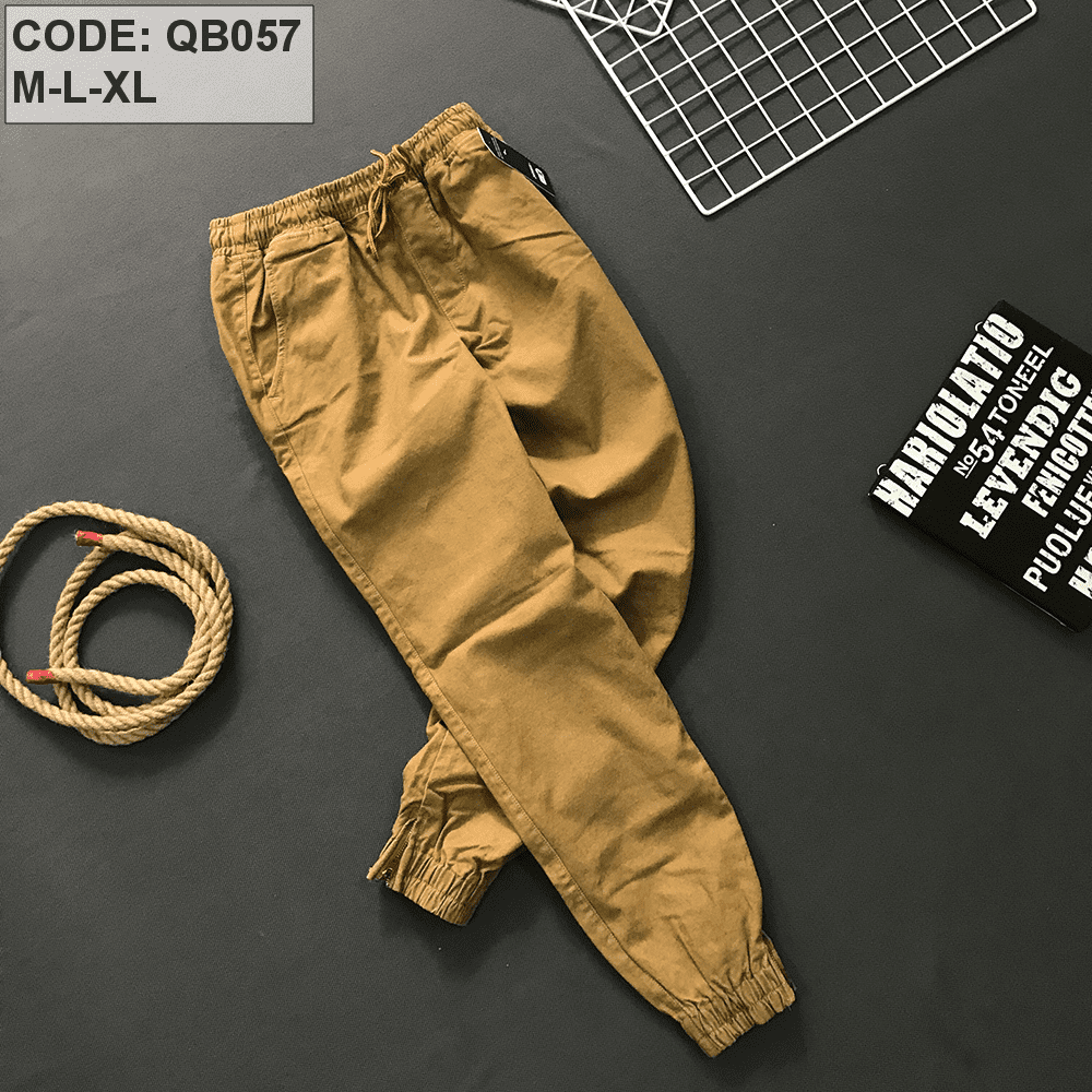 Quần jogger nam dài kaki
