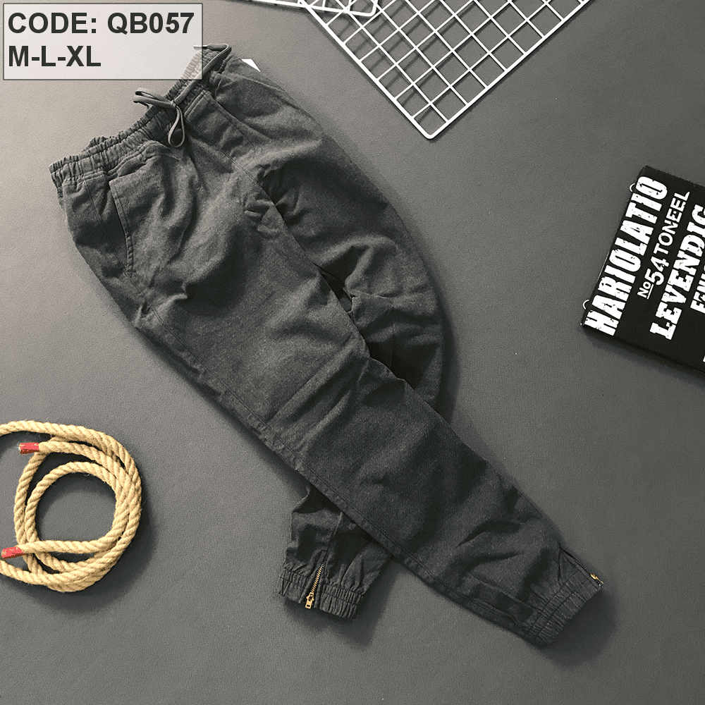 Quần jogger nam dài kaki
