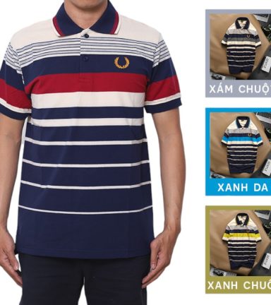 Áo Thun Sọc Polo Nam Cotton Logo Hoàng Gia - AS015