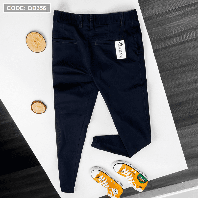 Quần dài kaki nam phối lưng cao cấp