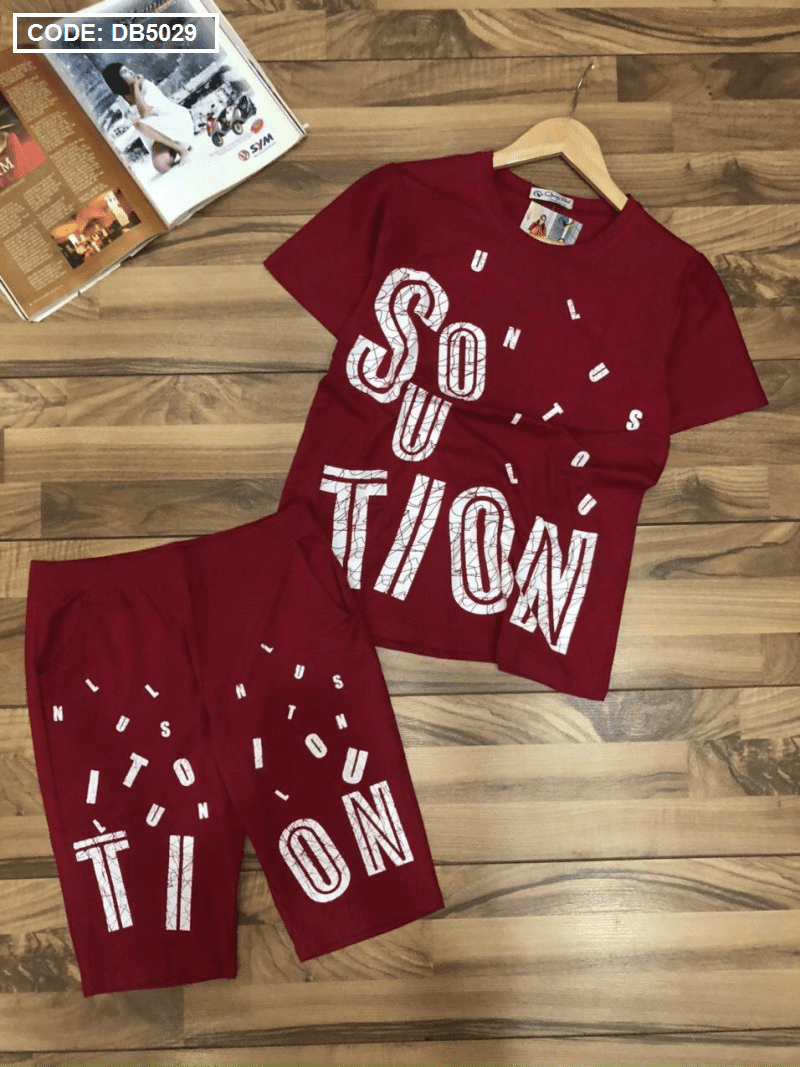 Tìm nguồn hàng sỉ đồ bộ nữ quần lỡ in chữ