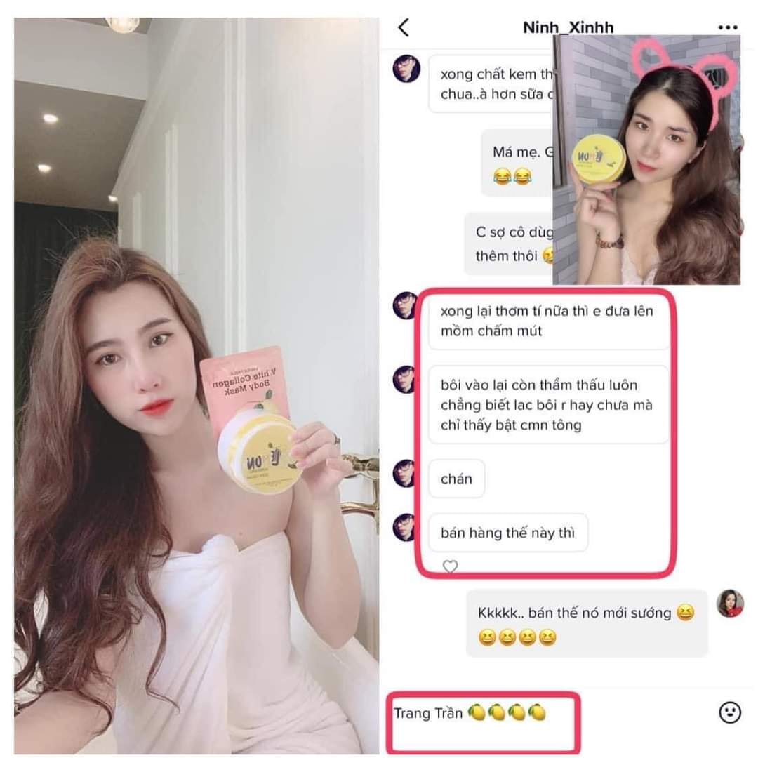 Kem body Lemon Chanh dưỡng da trắng nhanh chính hãng