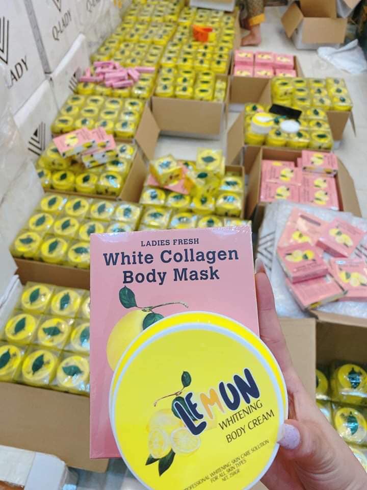 Kem body Chanh Lemon dưỡng trắng da Q-lady - 8938521373650