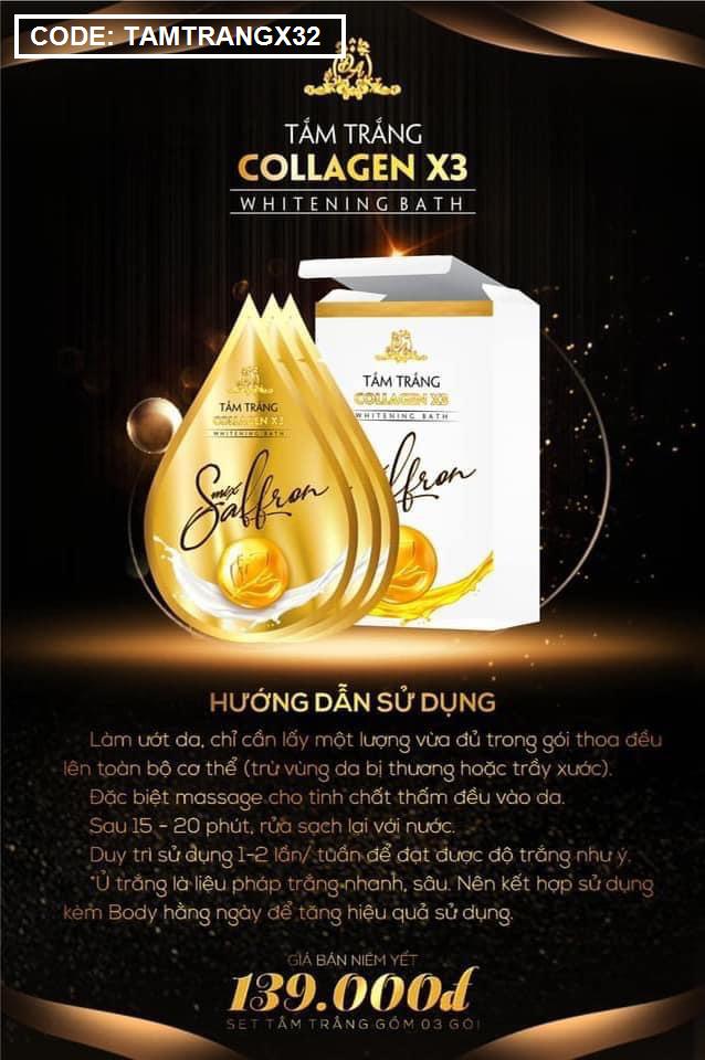 Tắm trắng saffron X3