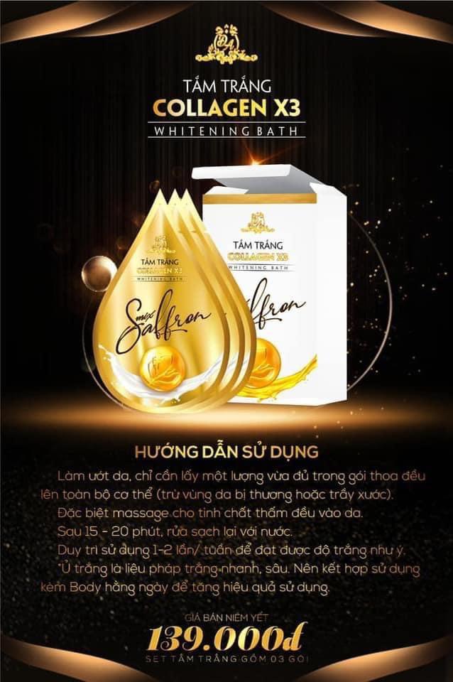 Tắm trắng saffron X3