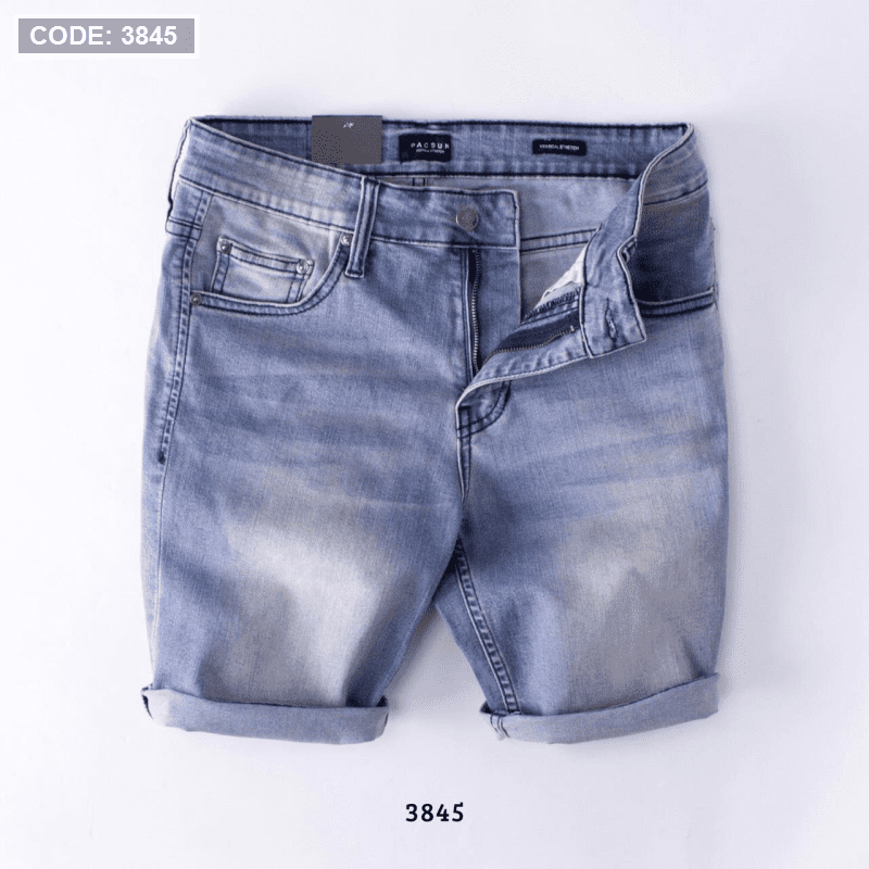 Quần short jean nam vải co giãn 3845 VNXK