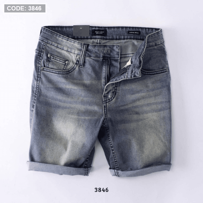 Tìm nguồn hàng sỉ quần short jean nam vải co giãn 3846 VNXK