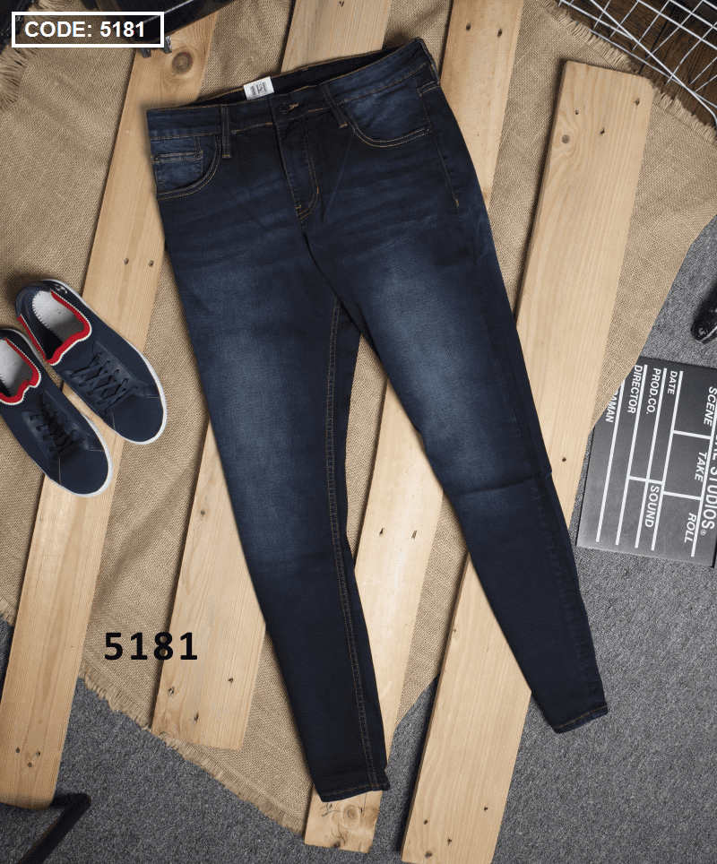 Quần jean dài nam 5181 ống nhỏ slim fit