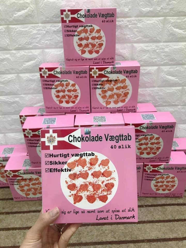 Kẹo Socola Giảm Béo Đan Mạch Chokolade Vaegttab chính hãng
