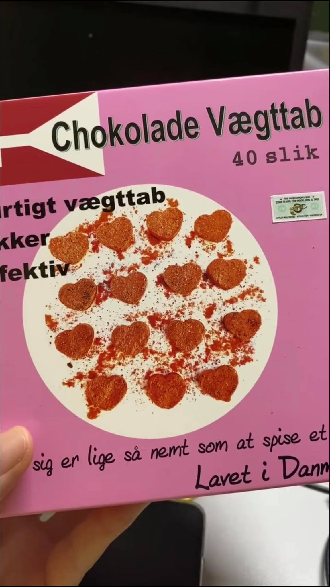 Kẹo Socola Giảm Béo Đan Mạch Chokolade Vaegttab chính hãng