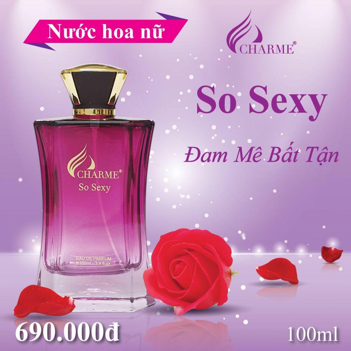 Hàng chính hãng - Nước hoa nữ Charme SO SEXY 100ml
