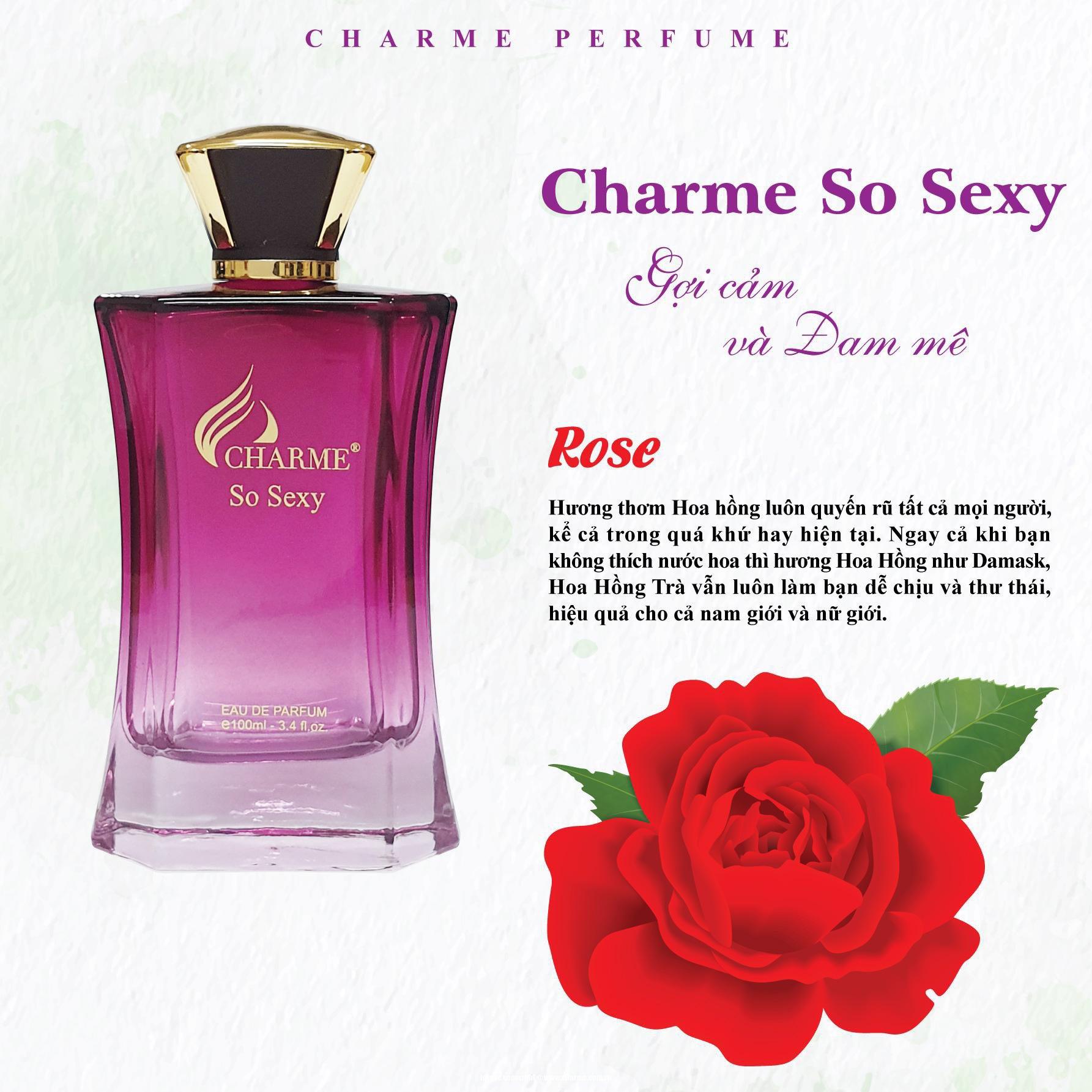 Hàng chính hãng - Nước hoa nữ Charme SO SEXY 100ml