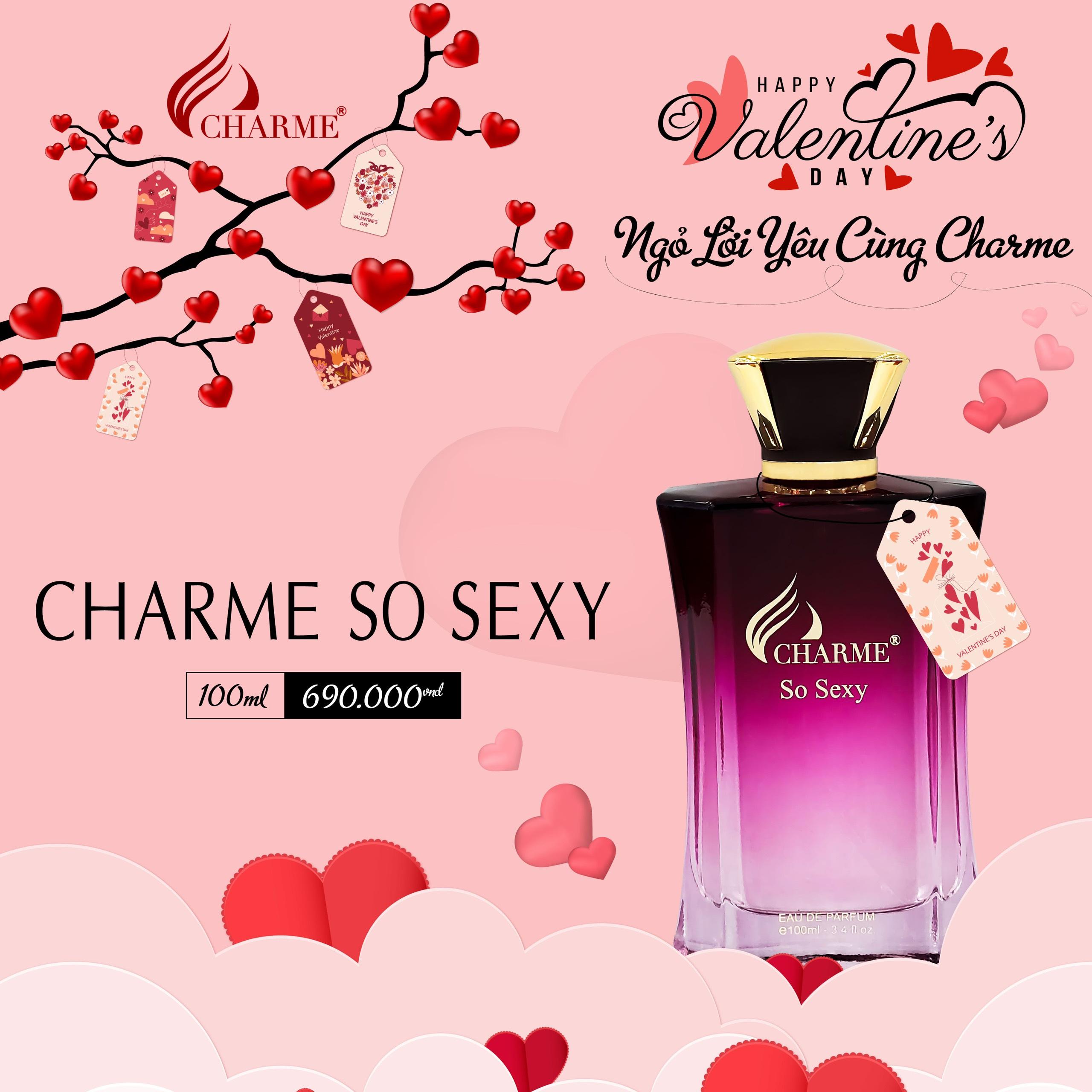 Hàng chính hãng - Nước hoa nữ Charme SO SEXY 100ml