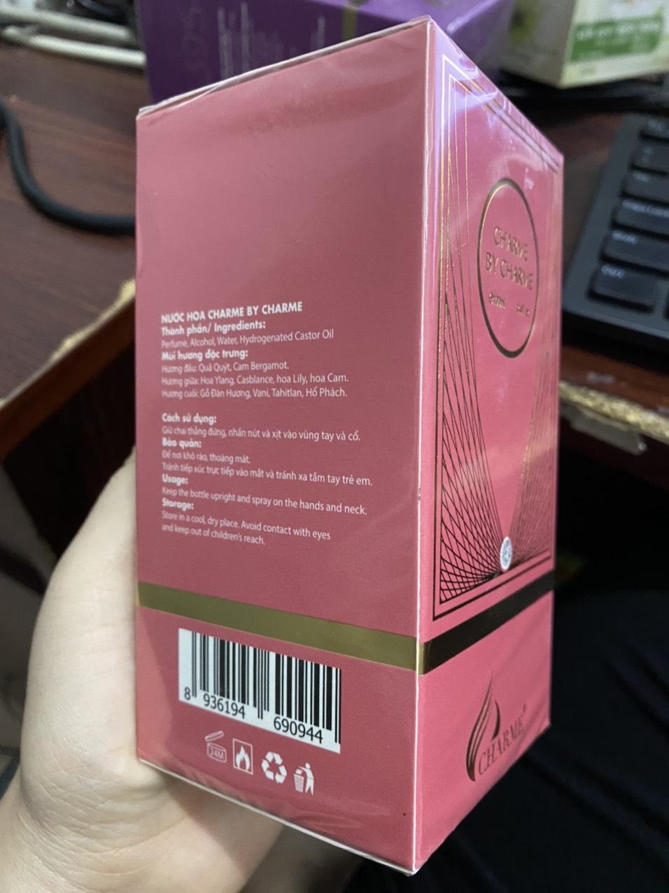 Hàng chính hãng - nước hoa nữ Charme BY CHARME 100ml